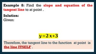 Tangent Line In Math Examples 5.1-Tangent-Line Basic Calculus SecondSem | PPTX