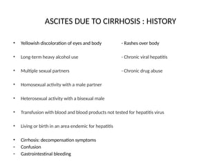 5. APPROACH TO ASCITES MD INTERNAL MEDICINE | PPTX