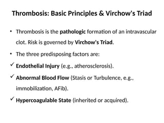 5. Hemostasis.pptx Pathology of Bleeding Disorders | PPTX