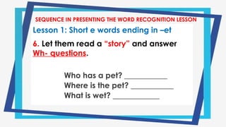 Lesson 5 Fuller 5 The Fuller Approach - KAREN G. SINGSON | PPTX