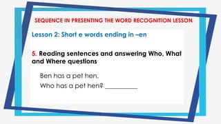 Lesson 5 Fuller 5 The Fuller Approach - KAREN G. SINGSON | PPTX