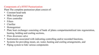 Htst Components 5. Pasteurization.pptxjjkiiiiijjjjjjjjjii | PPTX