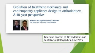 Comprehensive Overview of MBT Orthodontic Philosophy and Appliance ...
