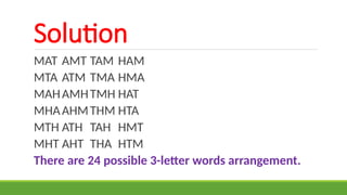 Introduction of Counting Techniques - Permutation.pptx