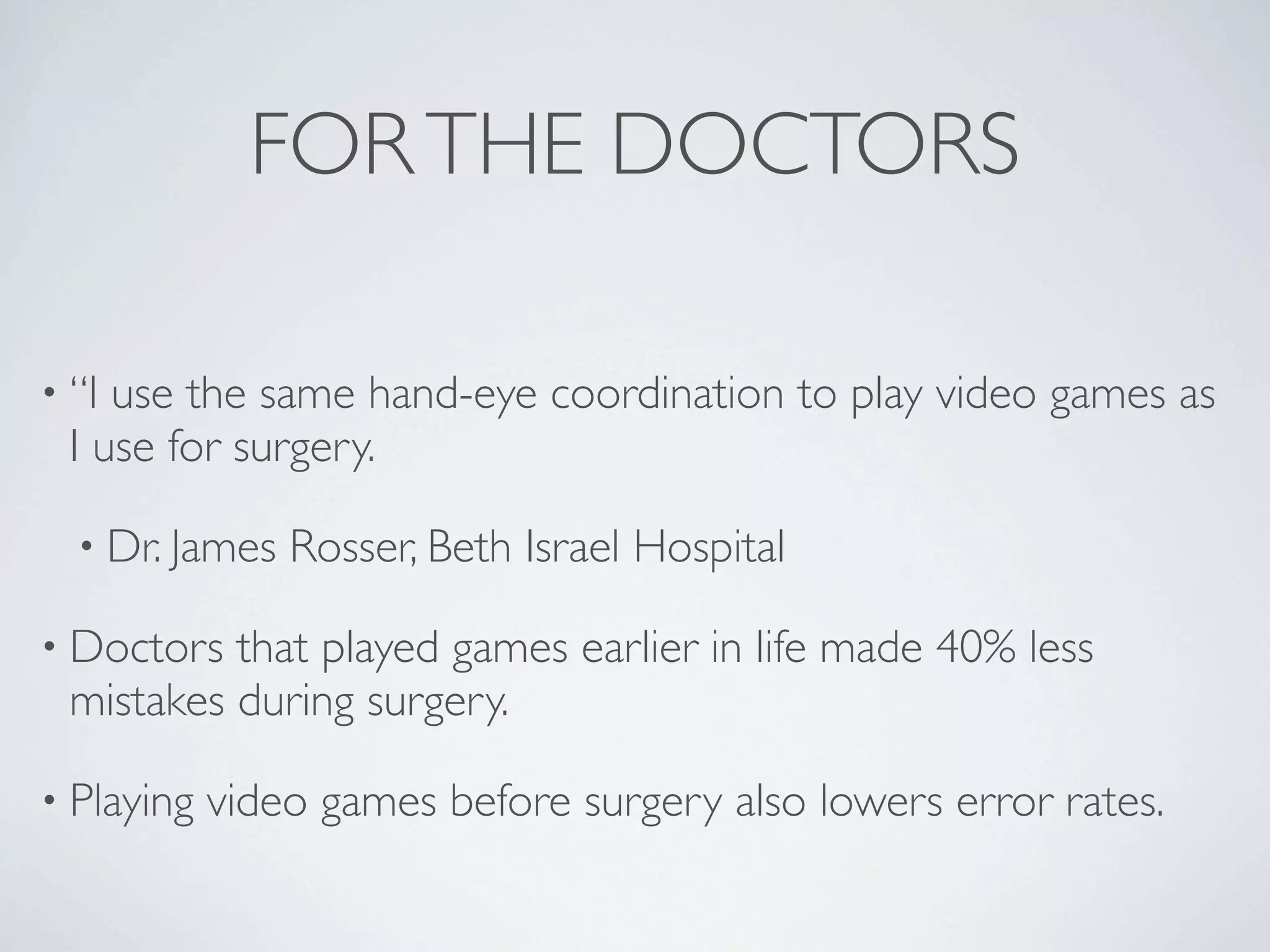 Why Video Games are Good for You - 5-29-09