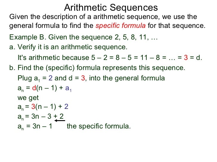5.2 arithmetic sequences