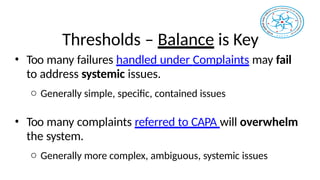 Complaints Handling food and drug administration requirement | PPTX
