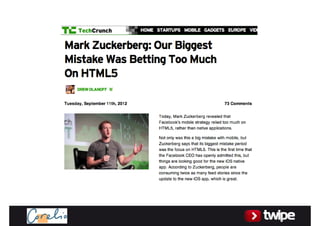 Media Port 2012, Session 5: HTML5 Cross-platform Publishing