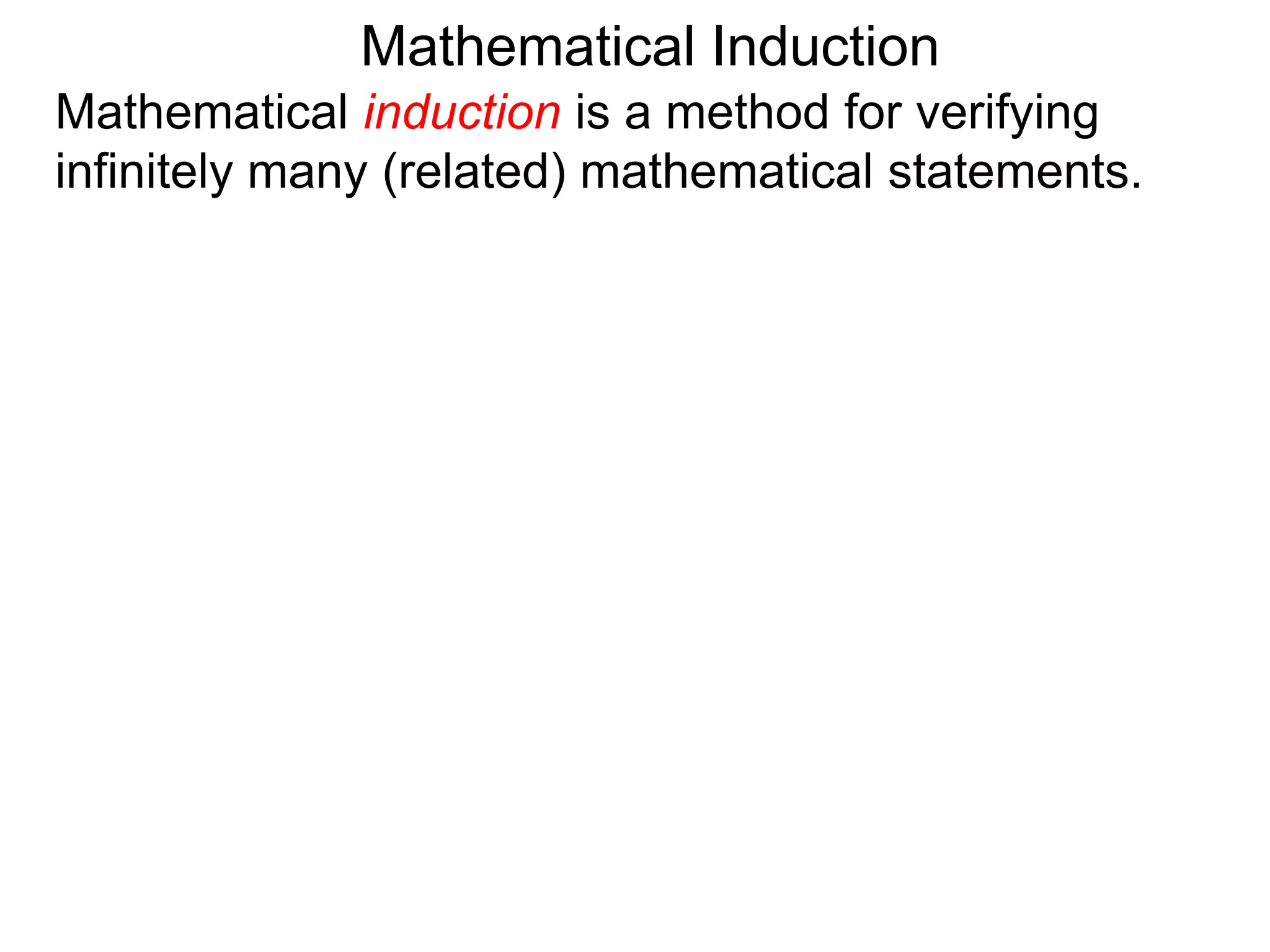 5.4 mathematical induction | PPTX