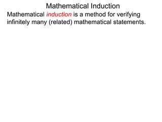5.4 mathematical induction | PPTX
