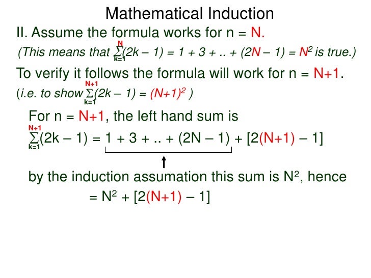 5.4 mathematical induction
