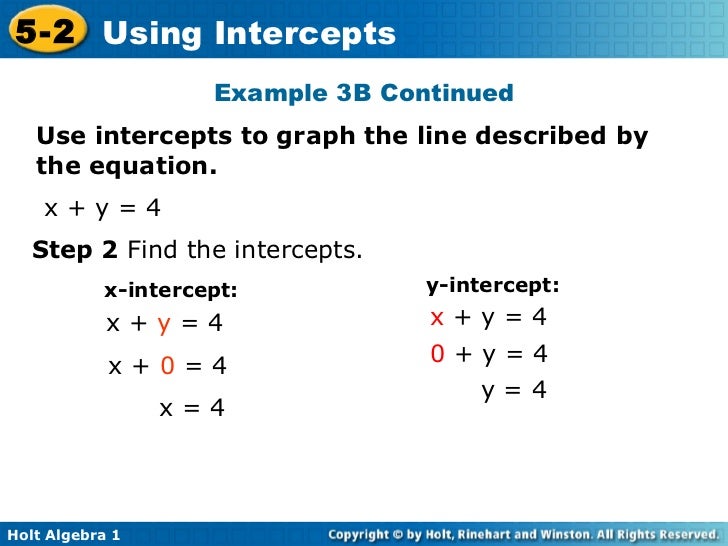 lesson 5 2 using intercepts practice and problem solving modified