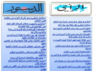 الرصد الاعلامي اليومي5-3-2012