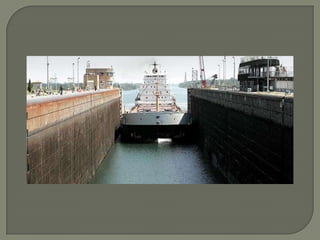 Because the Lakes are at differing elevations, however, a lock system is used.