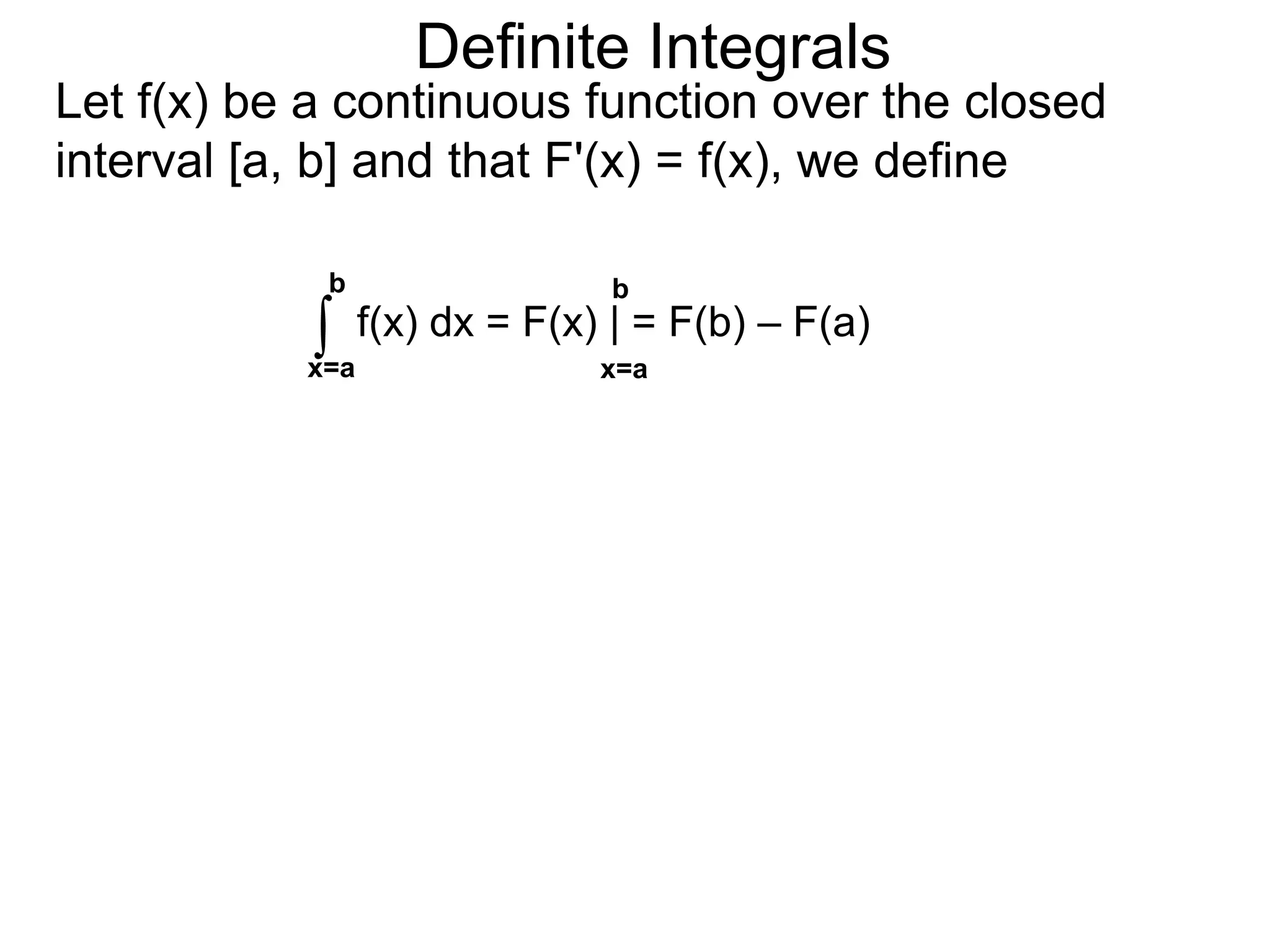 Sums and Approximations 
Differentiation is the process of dividing smaller and 
smaller differences of the outputs versus the 
differences in the inputs to get better and better rates. 
Integration refers to summing more and more smaller 
and smaller terms to obtain better and better “totals”. 
The calculation for the value of π, which is the area of 
the circle with radius 1, is an example of integration. 
We find a lower bound by inscribing a square in the 
circle of radius 1. The area of the square consists of 
1 hence we may conclude that 2 < π. 
Inscribed Square 
four right triangles each with area ½, 
Next we inscribe the circle with a 
hexagon for a better approximation. 
 
