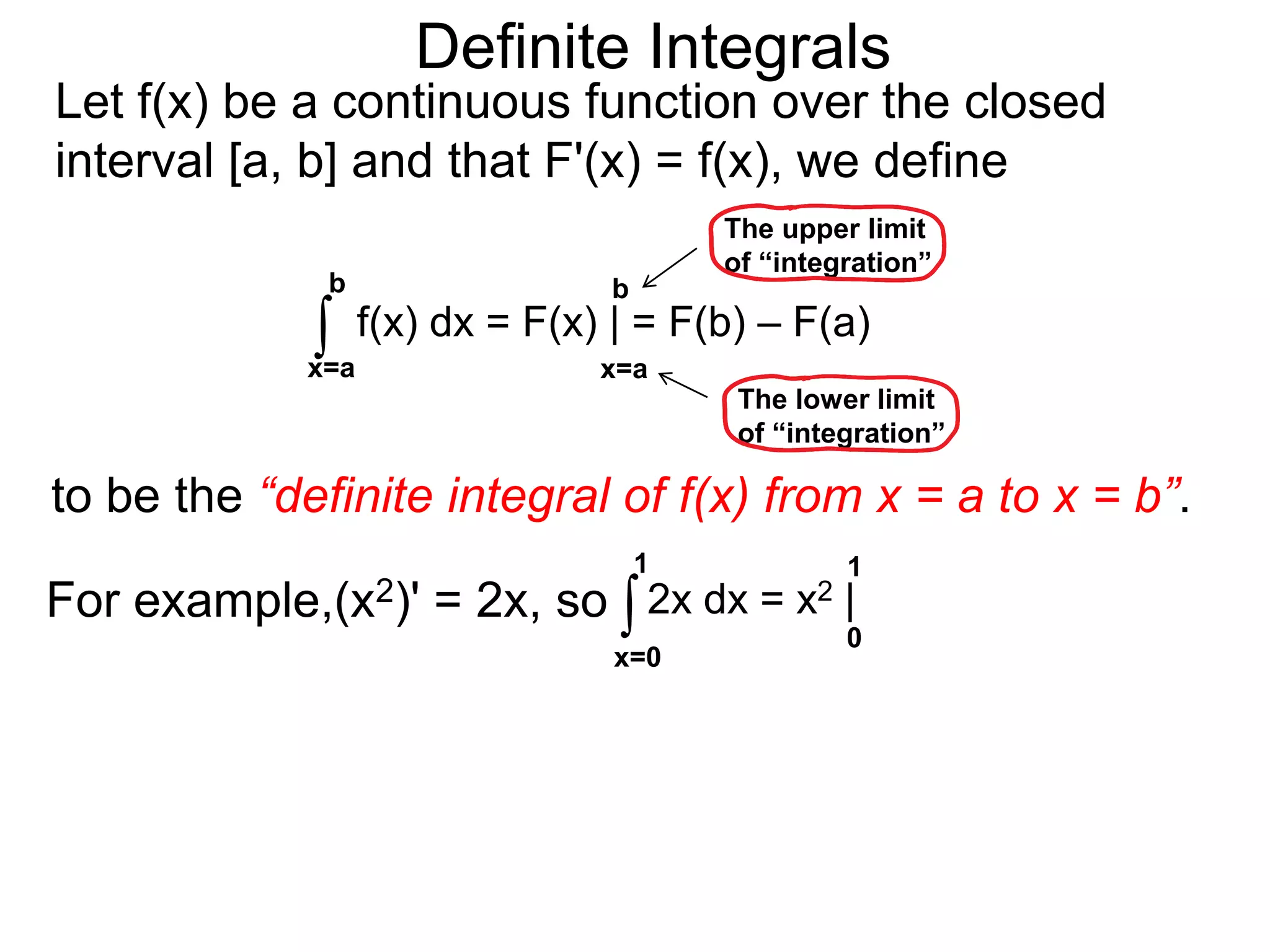 Sums and Approximations 
Inscribed Hexagon 
The hexagon consists of 
six equilateral triangles 
with sides 1. Each triangle 
has area = (√3) /4. 
1 
√3 
2 
1 
So the area of the hexagon is 6(√3)/4 = 3(√3)/2 
and we conclude that 3(√3)/2 ≈ 2.598.. < π. 
 