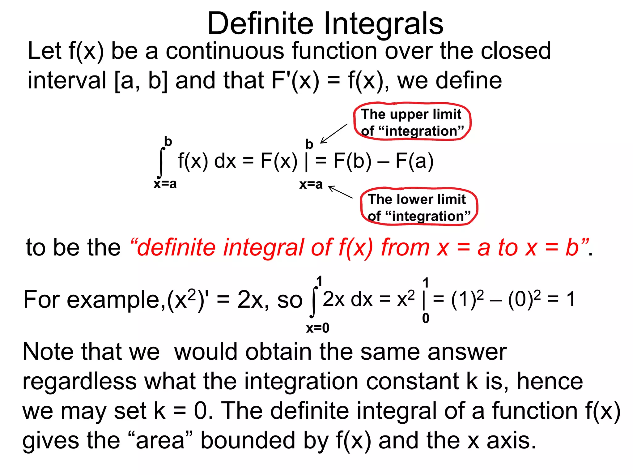 Sums and Approximations 
Inscribed Hexagon 
The hexagon consists of 
six equilateral triangles 
with sides 1. Each triangle 
has area = (√3) /4. 
1 
√3 
2 
1 
So the area of the hexagon is 6(√3)/4 = 3(√3)/2 
and we conclude that 3(√3)/2 ≈ 2.598.. < π. 
Continuing in this fashion, if n = number of sides of 
the regular polygons, then 
π = lim (area of the inscribed n sided reg–polygon) 
http://en.wikipedia.org/wiki/Pi 
n  ∞ 
The Riemann sums we will define shortly are also 
related to calculations of areas. 
 