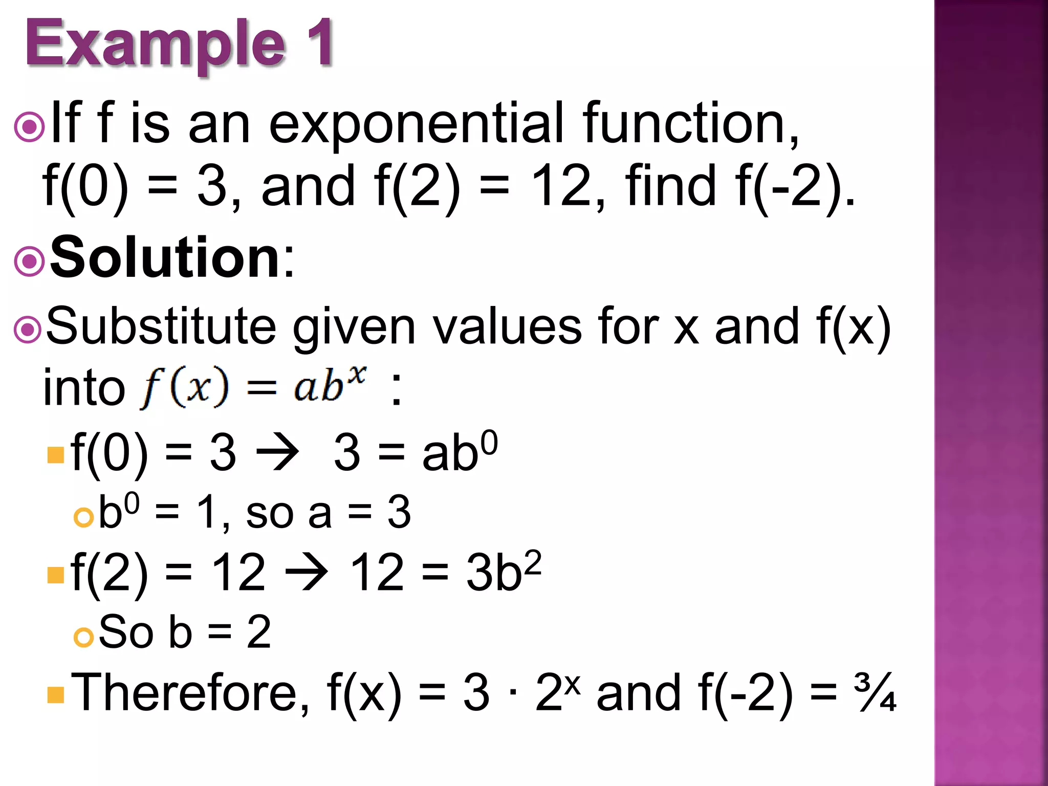 F Exponential Function 5 3 exponential functions | PPTX