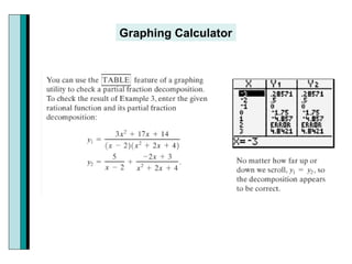 5 3 Partial Fractions | PPT