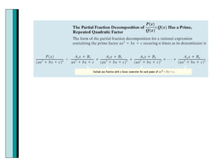 5 3 Partial Fractions | PPT