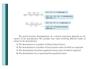 5 3 Partial Fractions | PPT