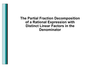 5 3 Partial Fractions | PPT