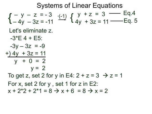 6.1 system of linear equations and matrices | PPTX | Physics | Science