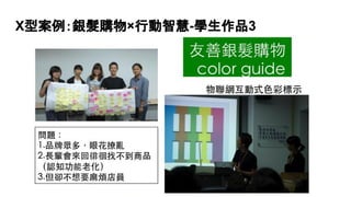 X型案例：銀髮購物×行動智慧-學生作品3
 