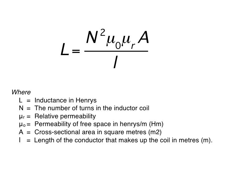5.4.2 Inductance Equations