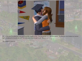 He cut her off as he pulled her close and kissed her, roughly at first. The second kiss was a bit more gentle. The third became insistent as Laurana
started nudging him towards the bed. He broke away long enough to ask, “Are you sure?”

She nodded in response.
 