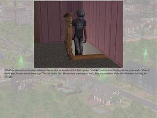 Thaddeus stomped up the stairs in Karen's house after he found out that Ruth made a “mistake” and he wasn't behind on his paperwork. “One of
these days, Ruthie, one of these days,” he had said to her. She seemed unperturbed and a little too confident in the new Thanatos' backing, he
thought.
 