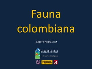 Fauna 
colombiana 
ALBERTO PIEDRA LEIVA  