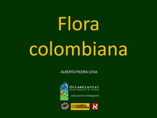 Flora 
colombiana 
ALBERTO PIEDRA LEIVA  