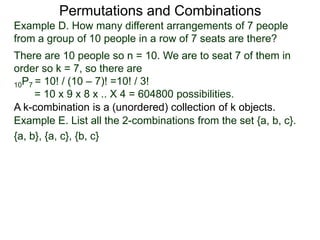 5.5 permutations and combinations | PPTX