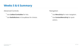 Vb.net Menu Control Mastering Advanced VB.NET Controls and Menu Navigation for GUI ...