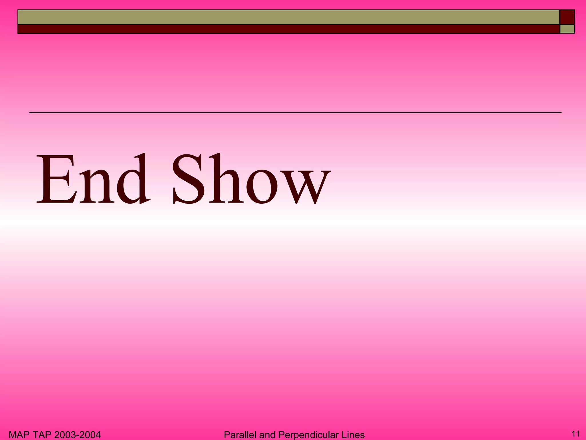 Parallel And Perpendicular Lines | PPT