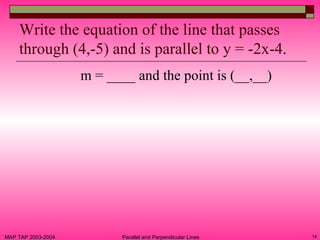 Parallel And Perpendicular Lines | PPT