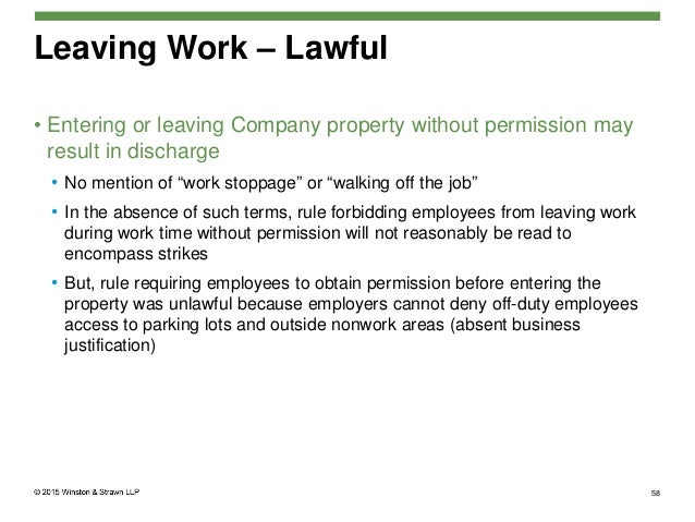 NLRB Briefing Regarding Employee Handbook Policies