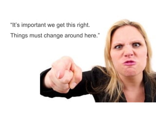 body language practice
www.UQPower.com.au
“It’s important we get this right.
Things must change around here.”
 