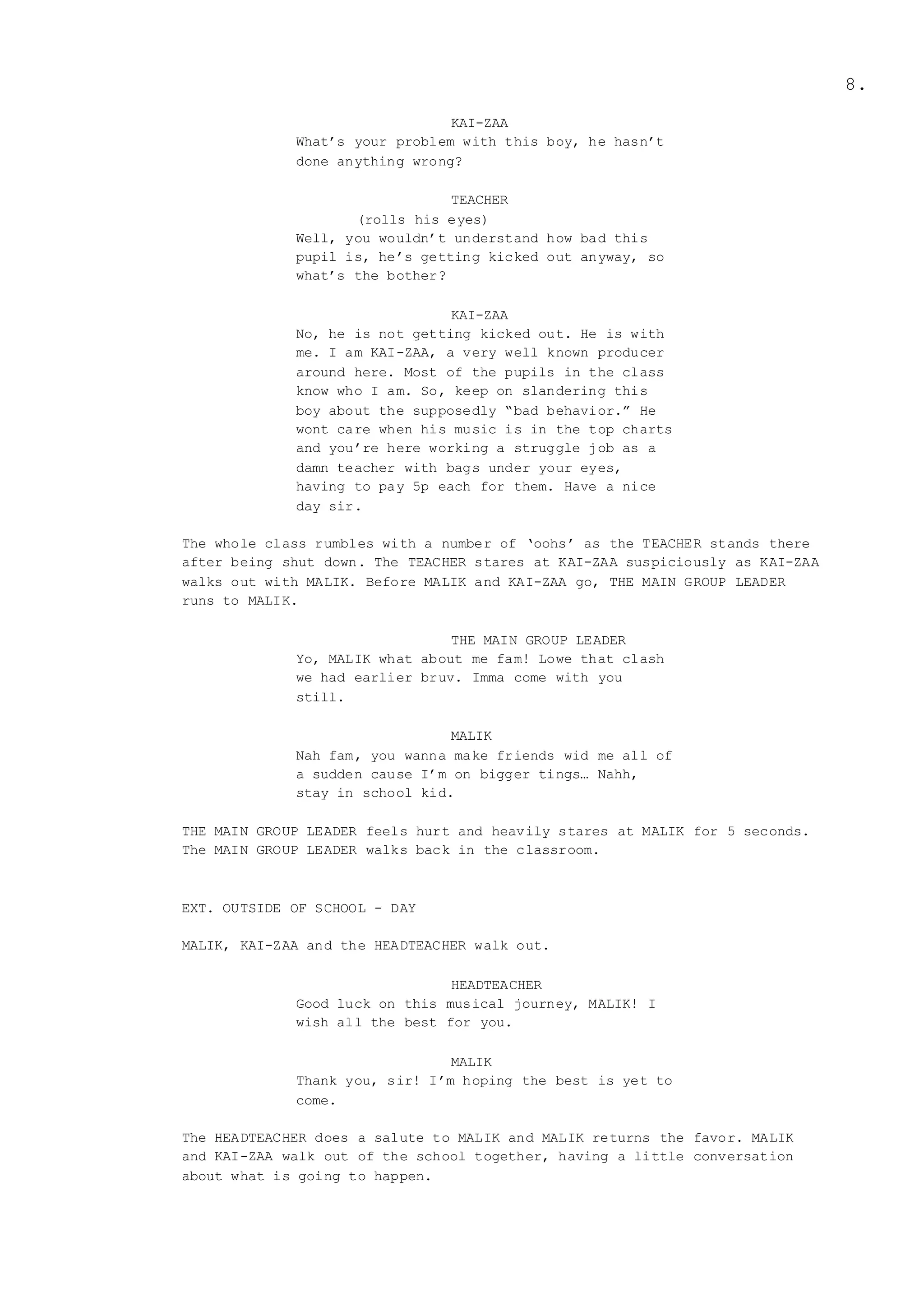 UNIT 11 LO3 SCRIPT FOR 5-7 MINUTE FILM | DOCX
