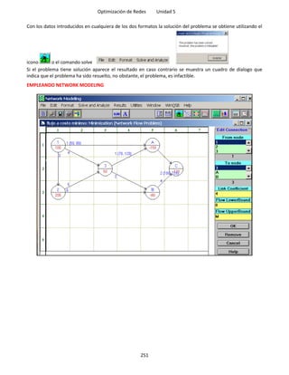 5.7 modelo de redes usando winqsb | DOCX