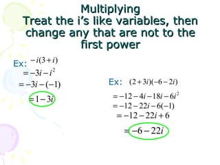 10power9 Complexity 5.9 complex numbers | PPT
