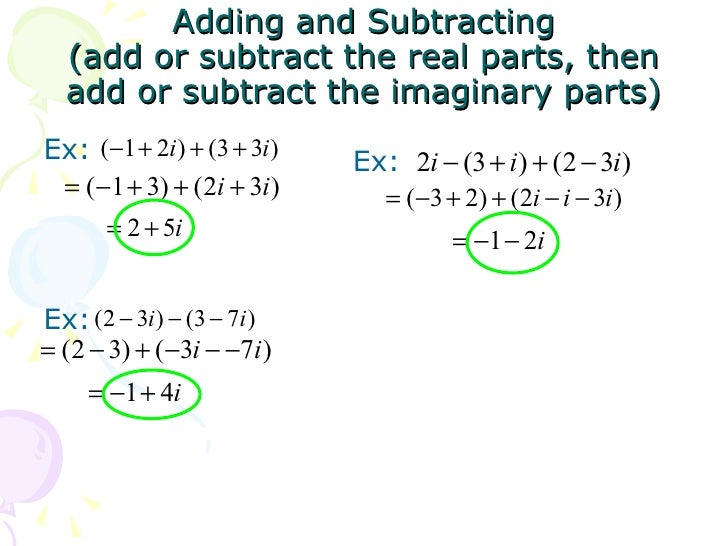 5.9 complex numbers