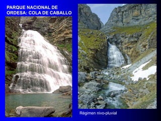 PARQUE NACIONAL DE
ORDESA: COLA DE CABALLO

Régimen nivo-pluvial

 