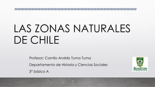 LAS ZONAS NATURALES
DE CHILE
Profesor: Camilo Andrés Tuma Tuma
Departamento de Historia y Ciencias Sociales
5° básico A
 
