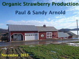 Organic Strawberry Production
Paul & Sandy Arnold

November 2013

 