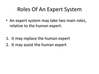 5 ai lecture-05 expert system | PPTX