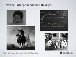 How the Enterprise Viewed DevOps

Scan, Compare & Control Your Conﬁguration

 