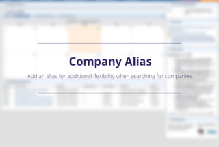 Bid Management Enhancements - Company Alias