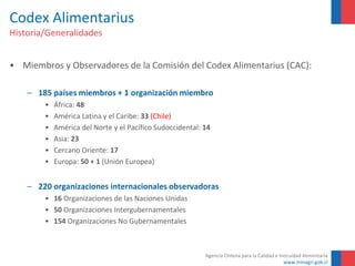 Cac Codex La normativa del Codex Alimentarius en el comercio internacional | PDF